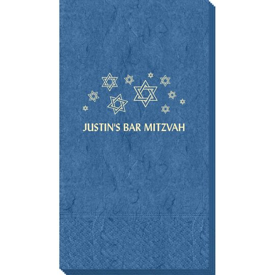 Modern Jewish Star Galaxy Bali Guest Towels